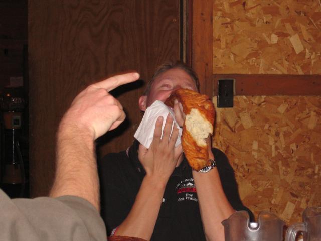 Roy and a scone.  Yeah....